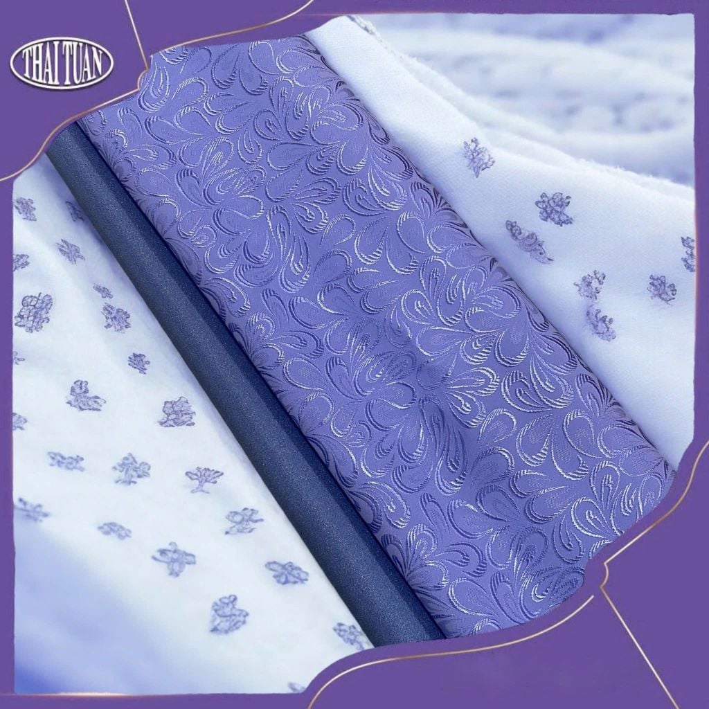 Vải Gấm Tằm Hoa Co Giãn Khổ 1m15 DSTN003018