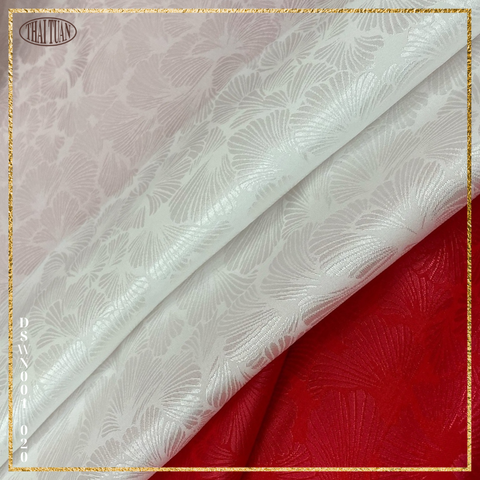 Gấm Bạch Ngọc Màu Trắng Ngà Khổ 1m15 DSWN001020