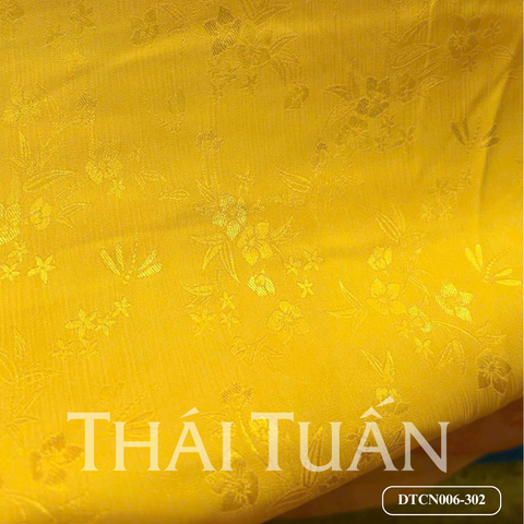DTCN006 Vải Gấm Ngọc Thạch Họa Tiết Hoa Lá Nhiều Màu Khổ 1m15 x 2m5