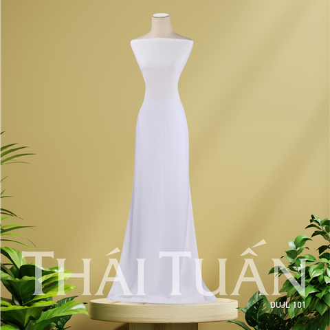 DUJL001 Vải Áo Dài Nữ Sinh Lencii Vườn Hoa Kháng Khuẩn (Khổ Lớn)