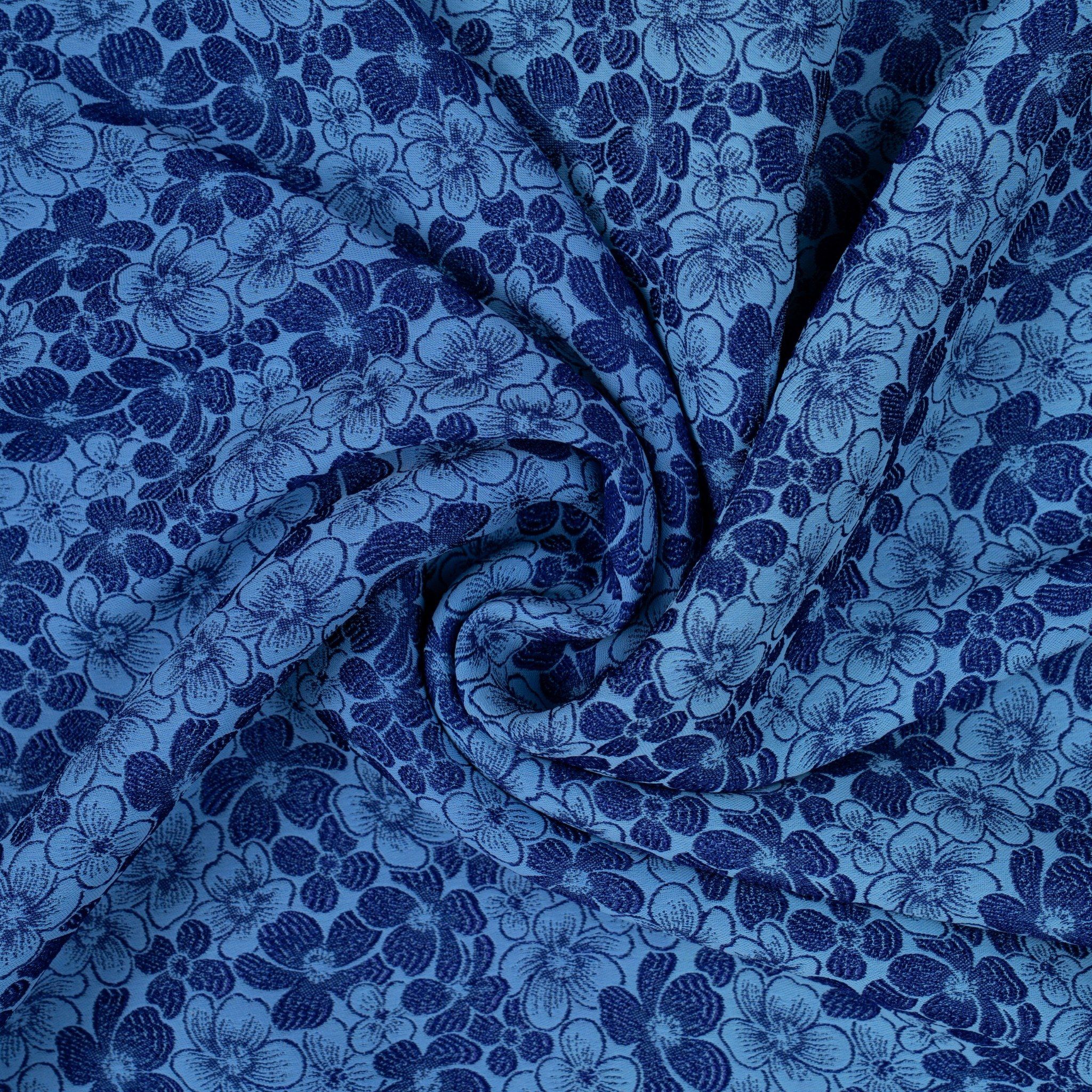 Vải Gấm Lam Ngọc Co Giãn Màu Xannh Khổ 1m15 x 2m5 DVMN009015