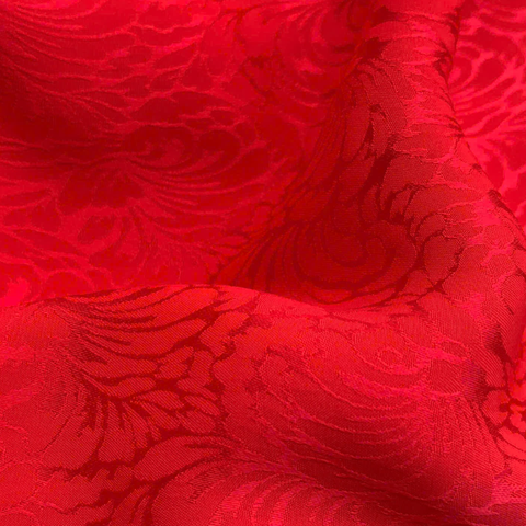 Vải Gấm Hồng Hoa Màu Đỏ Khổ 1m15 x 2m5 DVSN003041