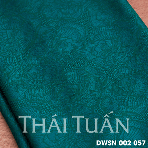 DWSN002057 Vải Gấm Ý Hoa Màu Xanh Khổ 1m15 Dài 2m2