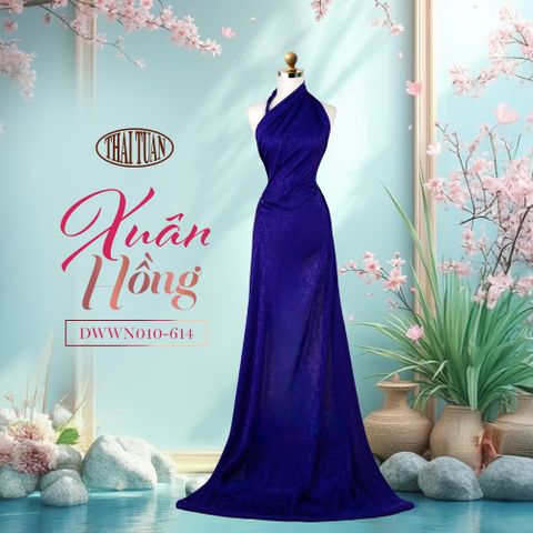 DWWN010614 Vải Gấm Xuân Hồng Màu Tím Khổ 1m15 x 2m5