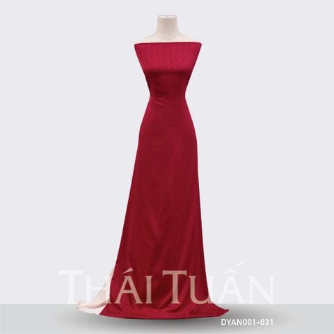 Vải Gấm Mộc Vân Màu Đỏ Khổ 1m15 x 2m5 DYAN001031