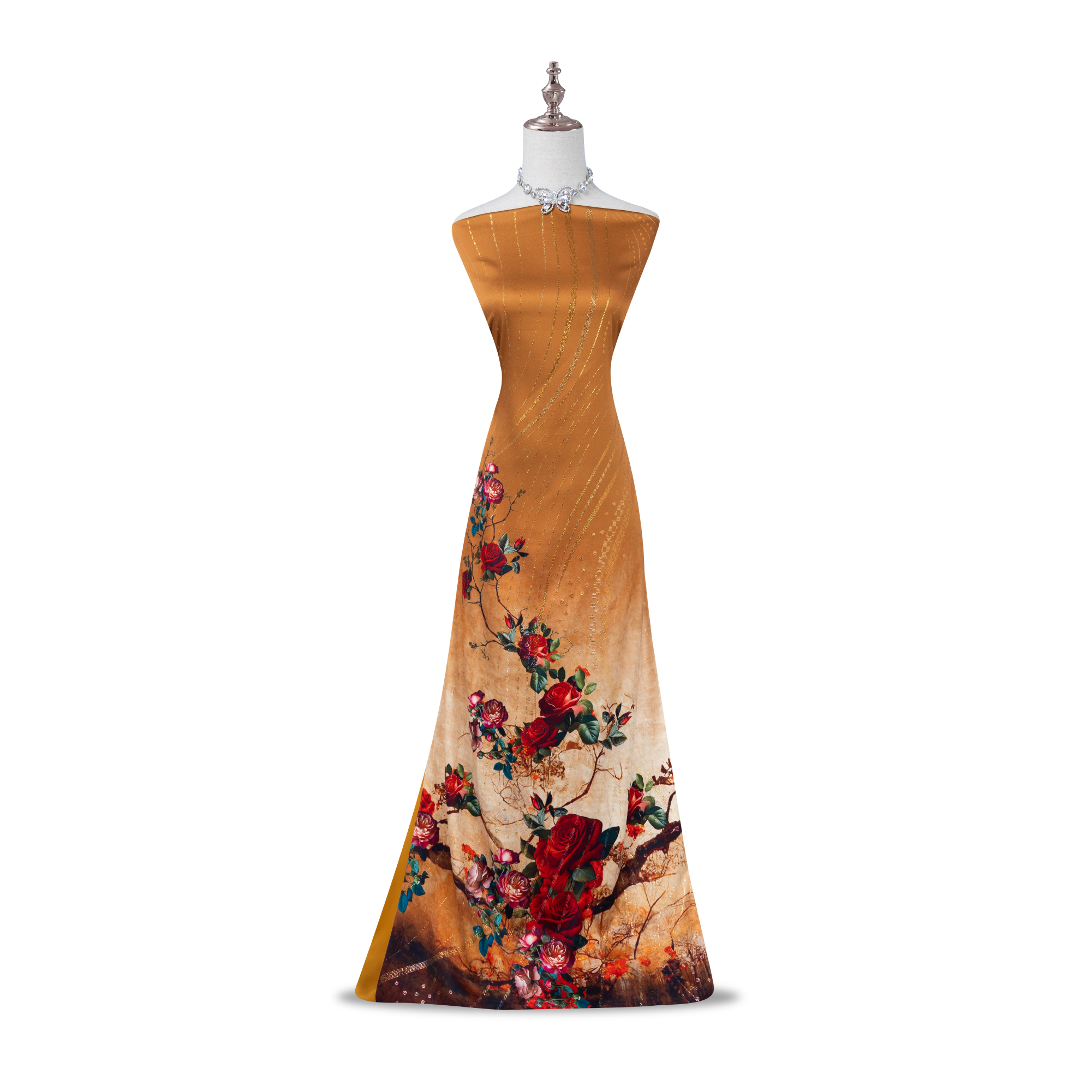 Vải Vạn Hoa Kim Tuyến Cao Cấp 1m50 x 2m3 DYPA001078ITY