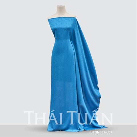 DYQN001056 Vải Gấm Cát Vân Họa Tiết Màu Xanh Da Trời Khổ 1m15 x 2m5