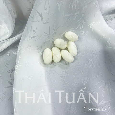 Vải Tơ Tằm Trúc Phúc Cao Cấp Màu Trắng Khổ 1m15 Dài 2m5 DYVN02120A