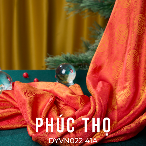 Vải Tơ Tằm Hai Tone Cao Cấp Màu Đỏ Cam Khổ 1m15 x Dài 1m1 DYVN02241A