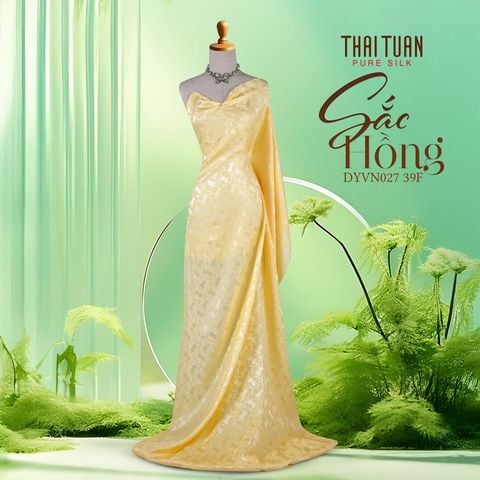 DYVN02739F Vải Tơ Tằm Cao Cấp Sắc Hồng Khổ 1m15 x 2m5