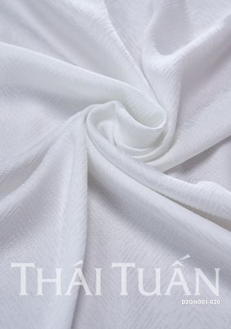 DZGN001020 Gấm Họa Tiết Màu Trắng Khổ 1m15 Dài 2m4