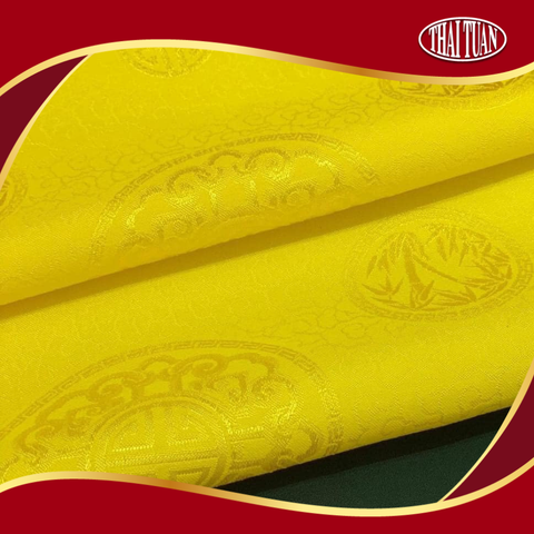 Vải Gấm An Phúc Màu Vàng Khổ 1m15 Dài 2m5 DZHN001202