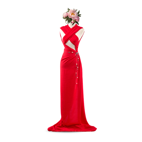 DZLN001005 Vải Gấm Thiên Thủy Họa Tiết Khổ 1m15 x 2m5