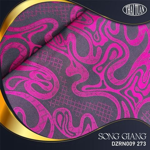 DZRN009273 Gấm Song Giang Co Giãn Màu Hồng Đậm Khổ 1m15 x 2m4