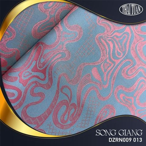 DZRN009 013 Gấm Song Giang Co Giãn Màu Xám Hồng Khổ 1m15 x 2m4