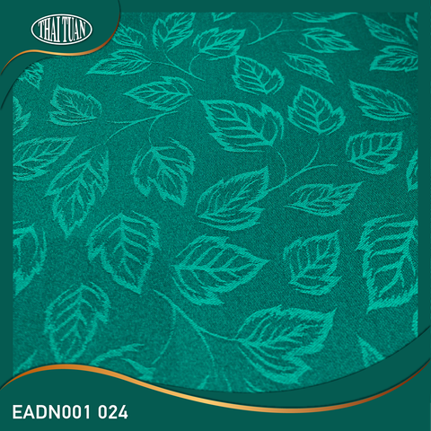 EADN001024 Vải Gấm Hoa Nhiên Co Giãn Màu Xanh Lá Khổ 1m15 Dài 1m1