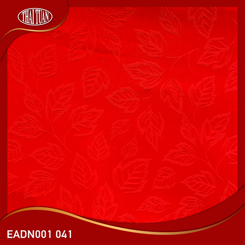 EADN001041 Vải Gấm Hoa Nhiên Co Giãn Màu Đỏ Khổ 1m15 x 2m5