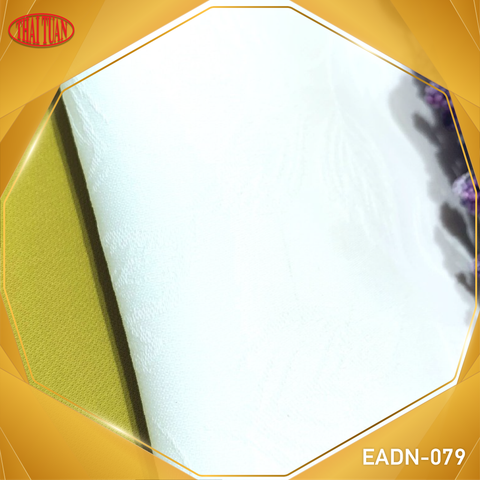 Vải Gấm Hoa Nhiên Co Giãn Màu Trắng Khổ 1m15 x 2m5 EADN001079
