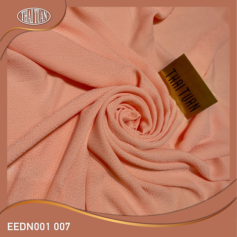 EEDN001007 Vải Gấm Hoa Văn Màu Da Khổ 1m15 Dài 2m5