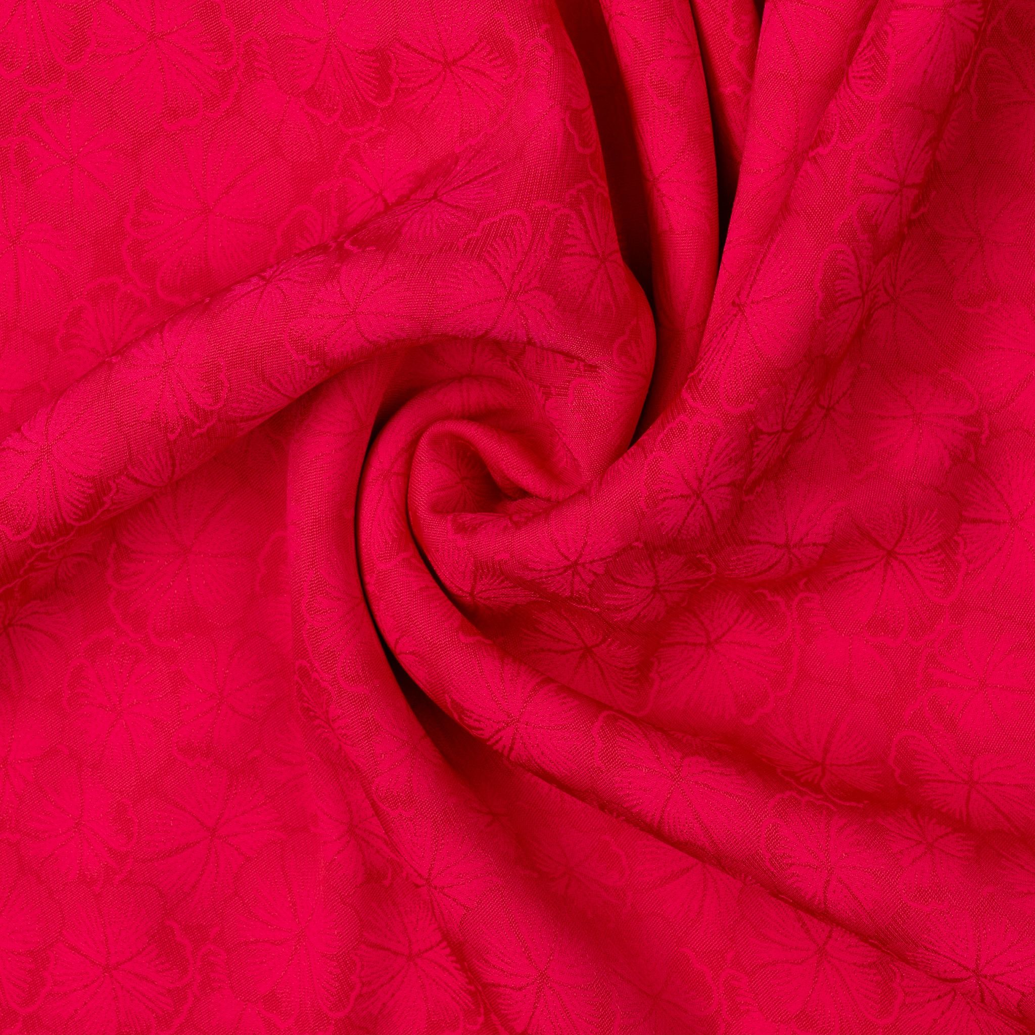 EFWN002-346 Vải Gấm Màu Đỏ Họa Tiết Hoa Khổ 1m15 x 2m5