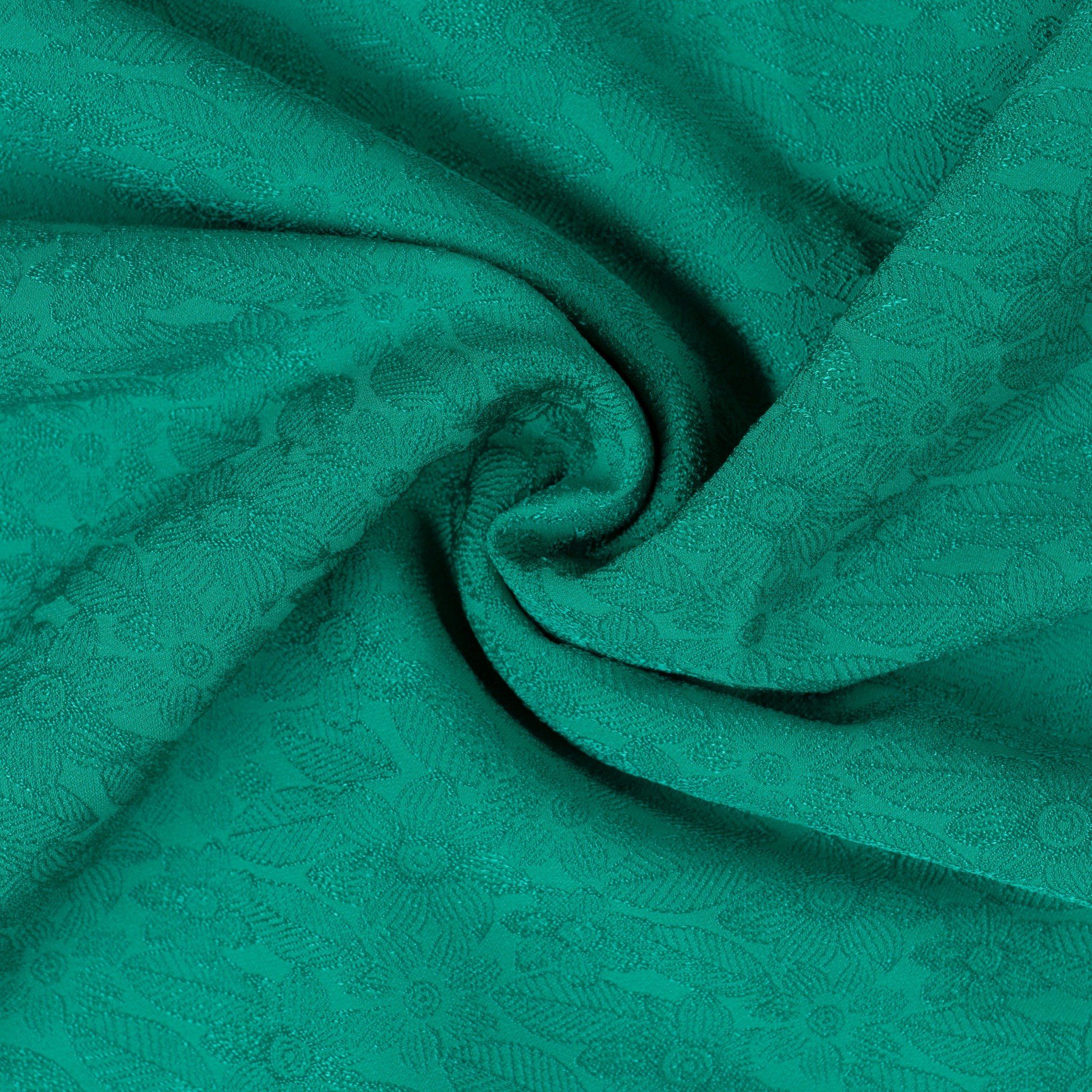 Vải Gấm Hoa Co Giãn Màu Xanh Lá Khổ 1m15 x 2m5 EHMN002017