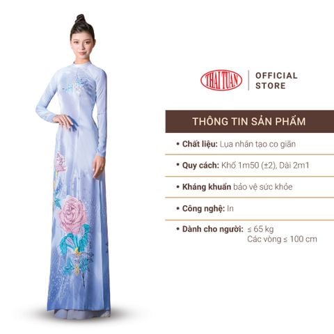 ASBR533-019-DQT Vải Áo Dài In Họa Tiết Kháng Khuẩn co Giãn Khổ 1m50 x 2m1