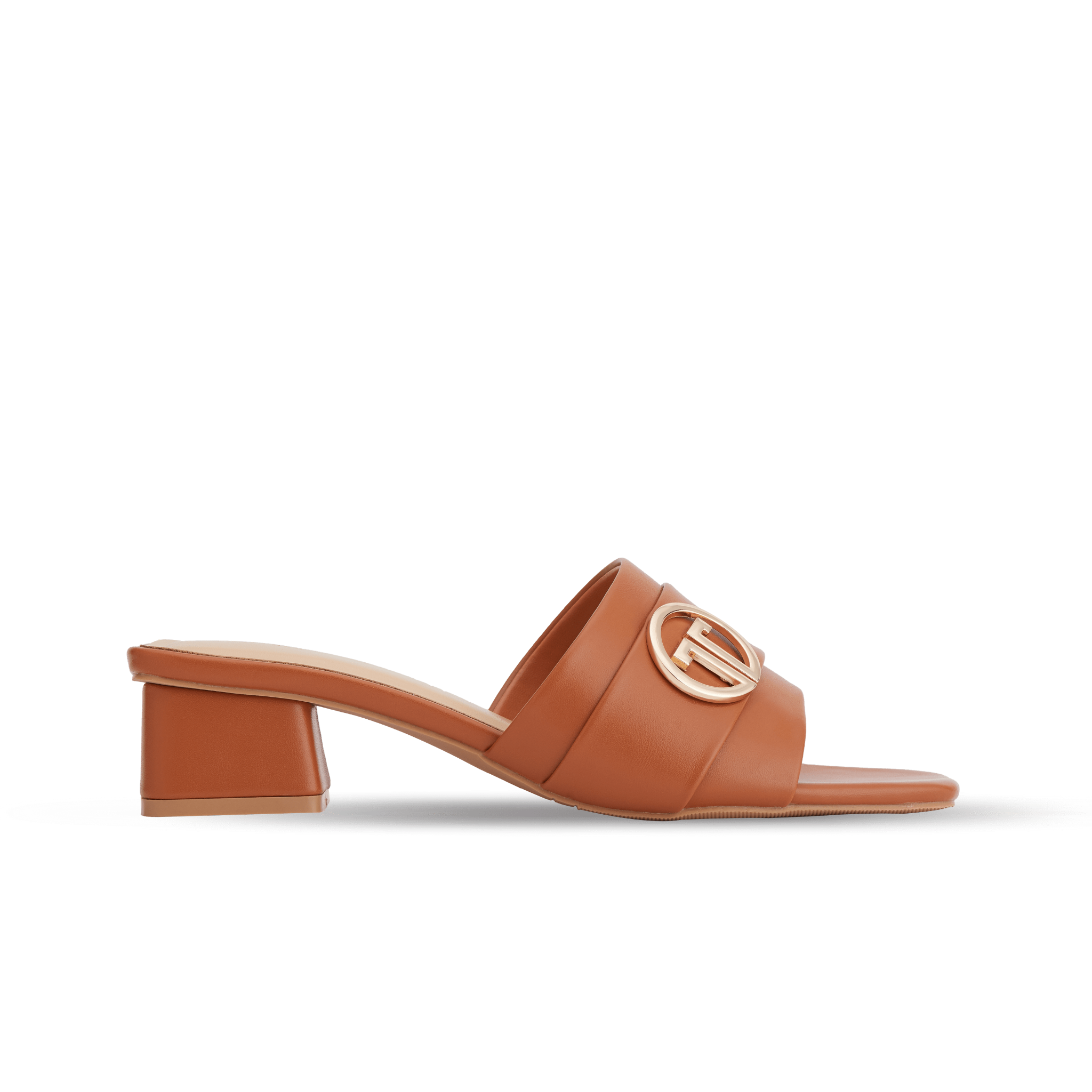 MNS0014BRN Guốc Mules Quai Ngang Màu Nâu