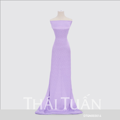 DTQN003014 Vải Áo Dài Gấm Sao Mai Co Giãn Màu Tím Khổ 1m15 x 2m5