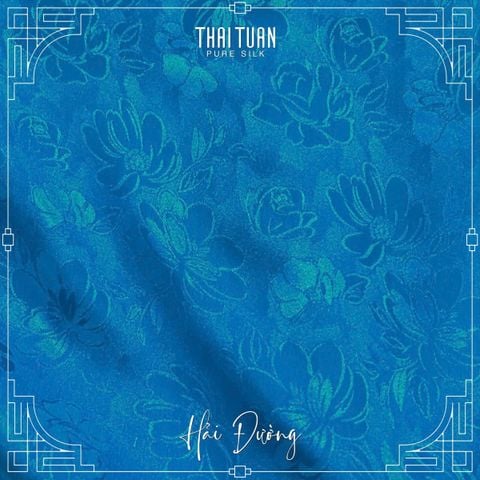 ATTN56242B Vải Tơ Tằm Hải Đường Màu Xanh Sáng Khổ 1m15 x Dài 2m5