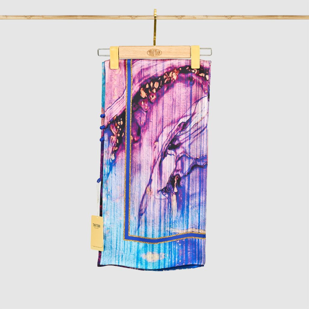 Khăn Choàng Chữ Nhật 2 Lớp In 55x180cm 2S61GAB2R01B