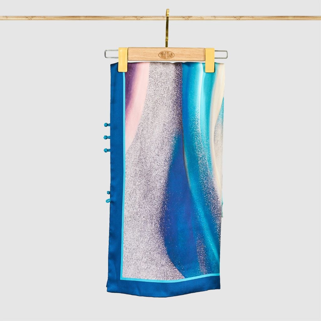Khăn Choàng Chữ Nhật 2 Lớp In Hoa Văn 55x180cm 2S68GAB2R01B