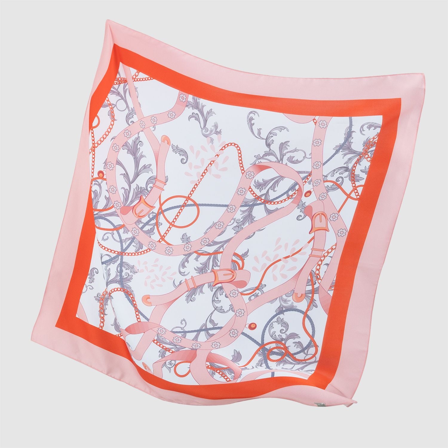 2S70IA75R01B - Khăn Choàng Vuông 1 Lớp In Họa Tiết Cao Cấp