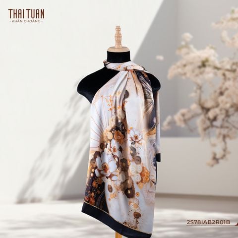 Khăn Choàng Chữ Nhật 2 Lớp In 55x180cm 2S78IAB2R01B