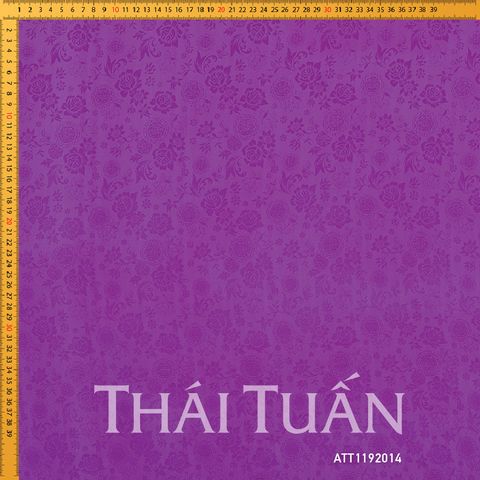 ATT1192014 Vải Tơ Tằm Dệt Họa Tiết Màu Tím Khổ 1m15 Dài 1m1