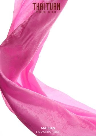 Vải Tơ Tằm Mai Lan Cao Cấp Màu Hồng Khổ 1m4 DYVM01506C