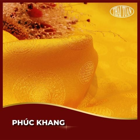 EBBL004239 Gấm Phúc Khang Màu Vàng Khổ 1m50 Dài 2,2m