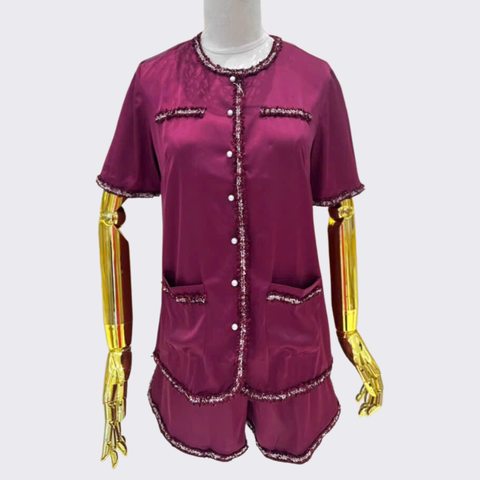 Đồ Bộ Ngắn Có Túi Nhiều Màu 1I86803