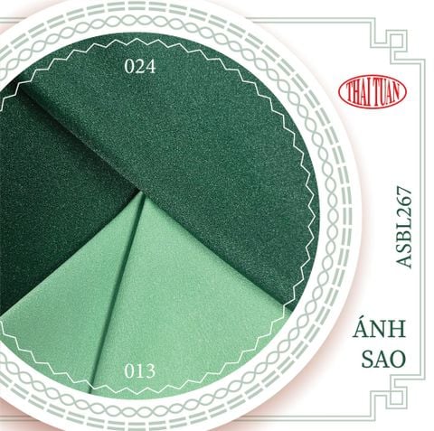 ASBL787024 Vải Ánh Sao Màu Xanh Lá Đậm 1m50 x 1m2