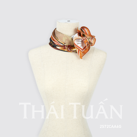 2S72CAA6G Khăn Choàng 02 Lớp Họa Tiết