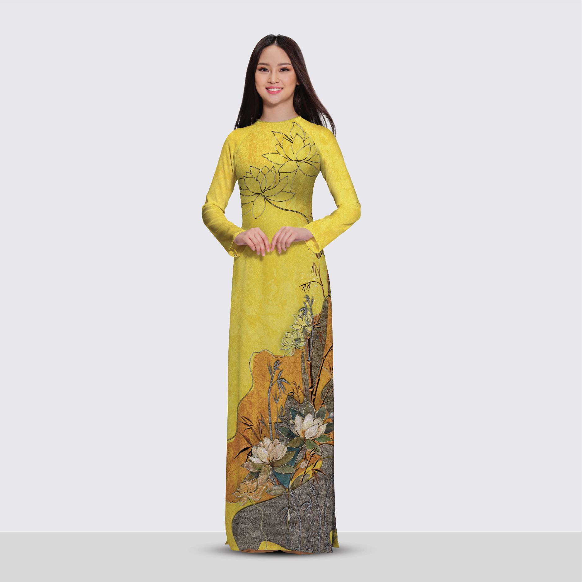 ASB6720M18FTU Vải Áo Dài Đính Đá Cao Cấp Khổ 1m50 x Dài 2m3