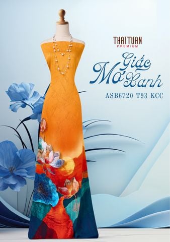 ASB6720T93KCC Vải Áo Dài Satin Hương Thơm Kháng Khuẩn Phiên Bản Đính Đá Khổ 1m50 x Dài 2m3