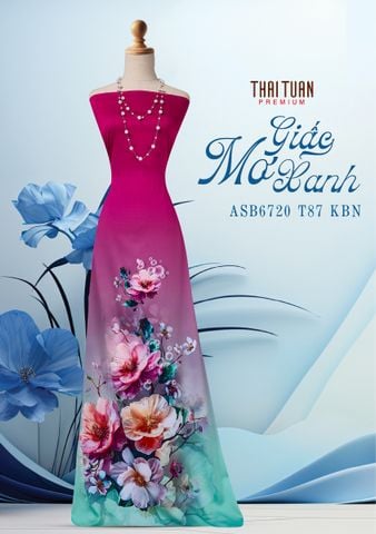 Vải Áo Dài Satin Hương Thơm Kháng Khuẩn Đính Đá Khổ 1m50 x Dài 2m3 ASB6720T87KBN