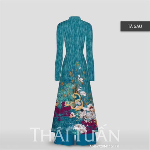 ASB6720M11FTT Vải Áo Dài Đính Đá Cao Cấp Khổ 1m50 x Dài 2m3