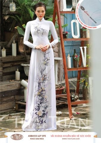 ASBR533-EFE | Vải Áo Dài In Sắc Phương Nam Họa Tiết Kháng Khuẩn (Nhiều Màu) Khổ 1m50 x 2m1