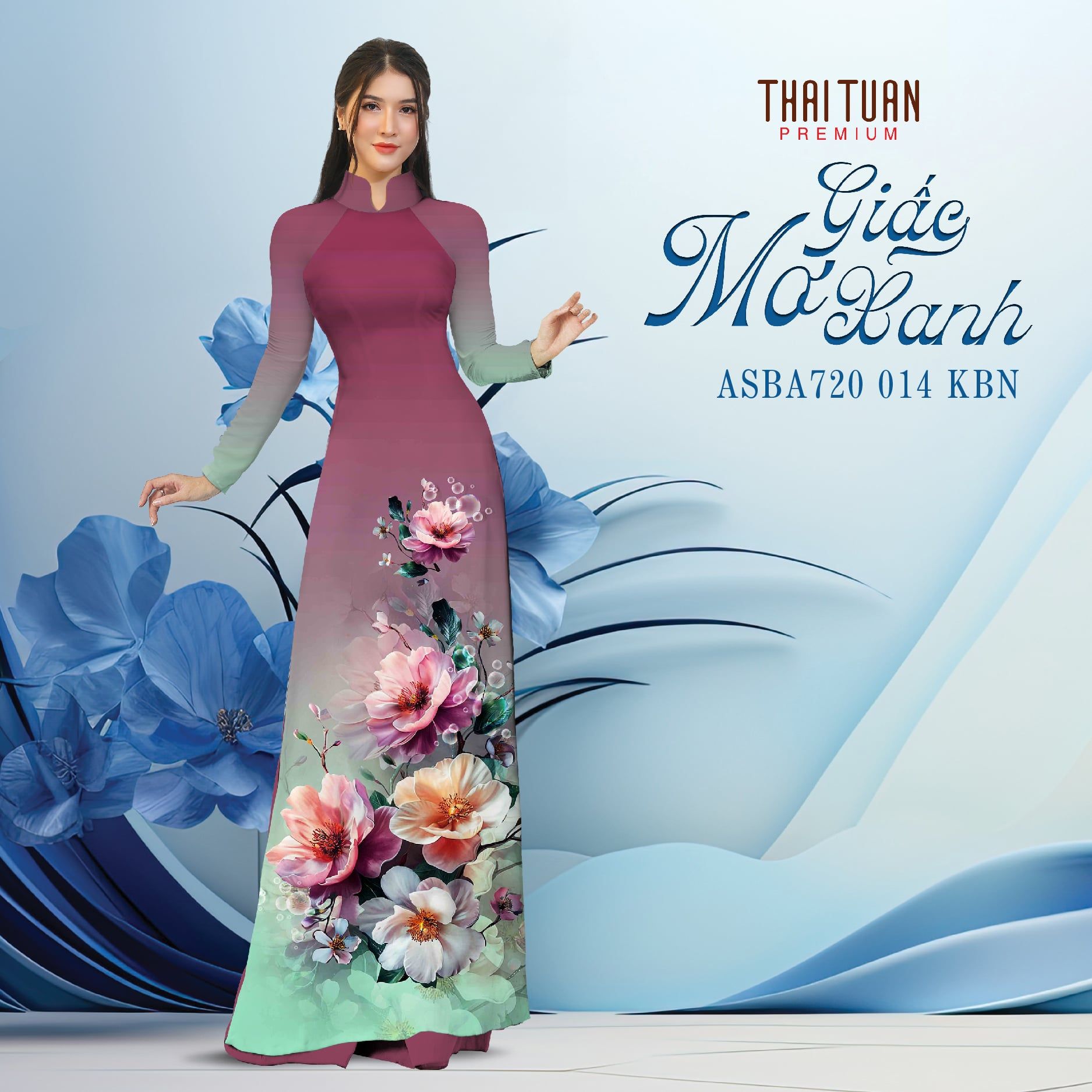 Vải Áo Dài Kim Tuyến Cao Cấp Khổ 1m50 x Dài 2m3 ASBA720014KBN