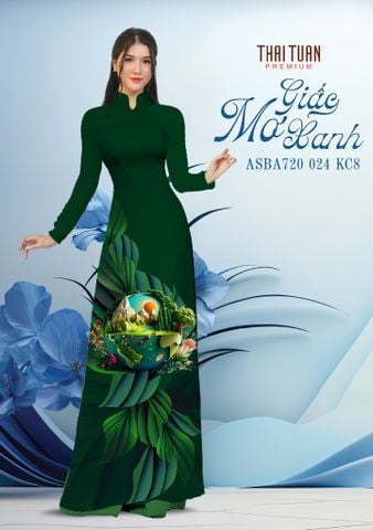 ASBA720024KC8 Vải Áo Dài Kim Tuyến Cao Cấp Khổ 1m50 x Dài 2m3