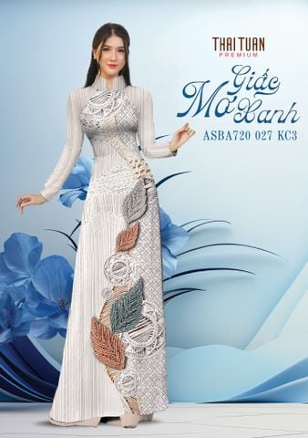 Vải Áo Dài Kim Tuyến Cao Cấp Khổ 1m50 x Dài 2m3 ASBA720027KC3