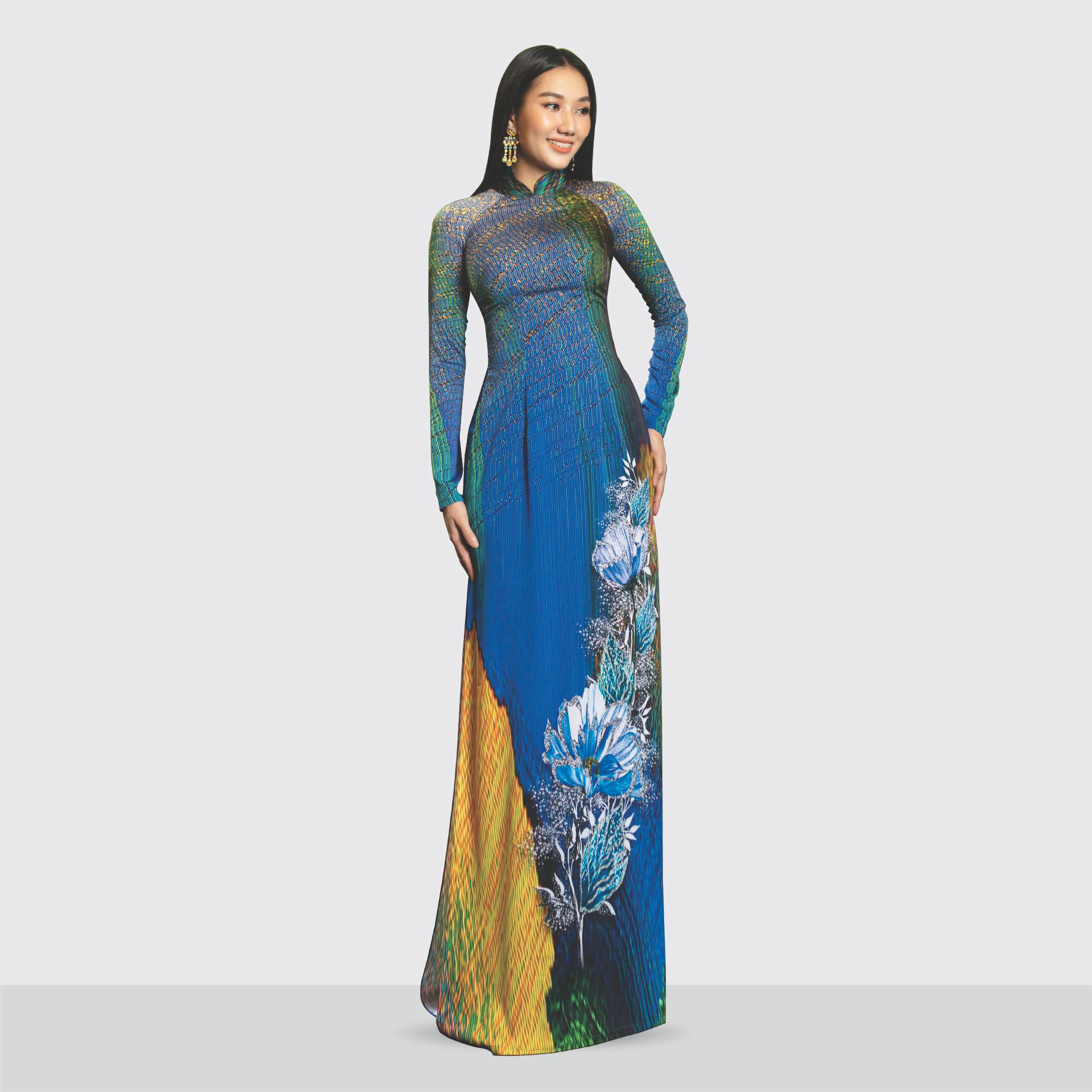 ASBA720257FNN Vải Áo Dài Satin Kháng Khuẩn Khổ 1m50 x Dài 2m3