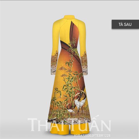 ASB6720L99FTE Vải Áo Dài Đính Đá Cao Cấp Khổ 1m50 x Dài 2m3