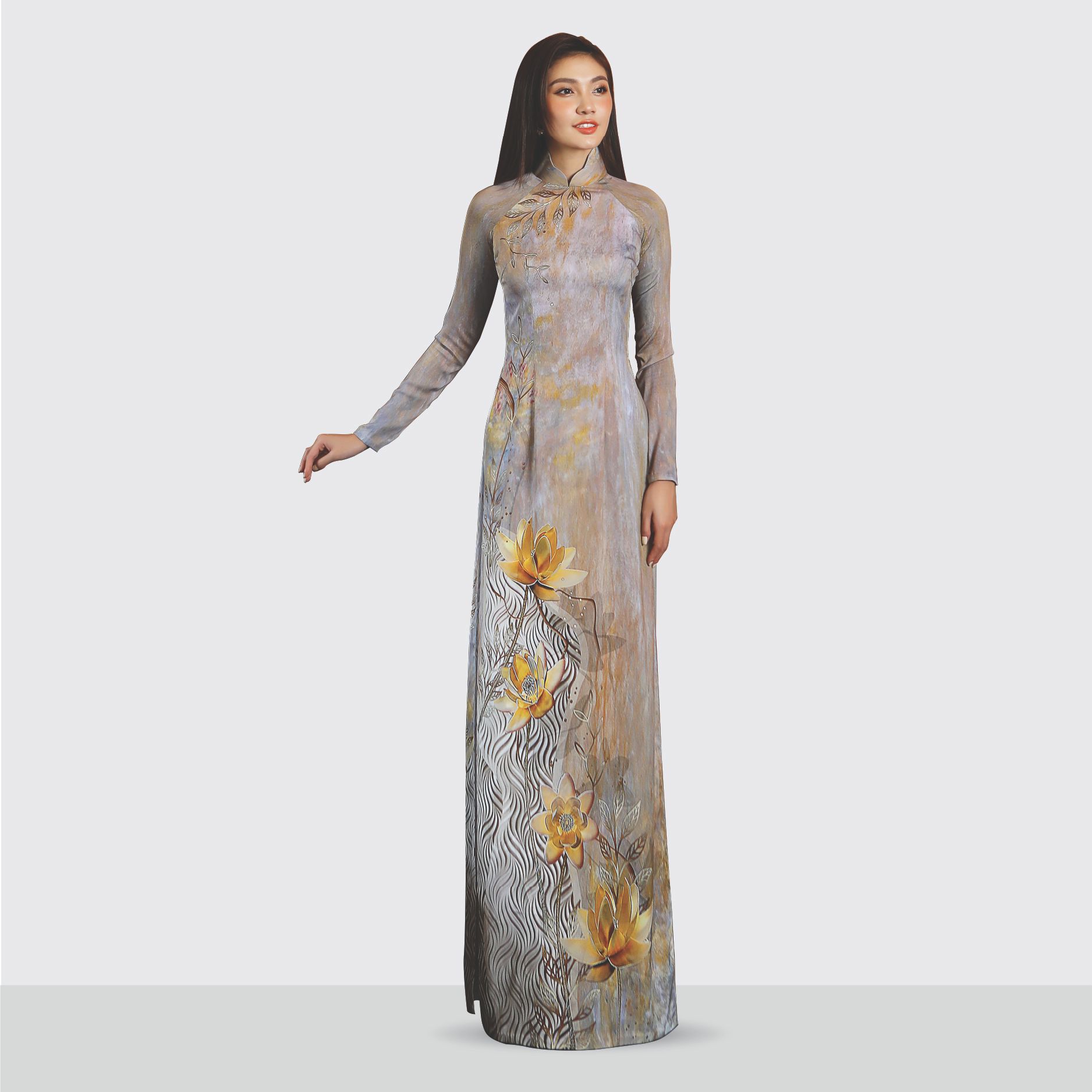 ASBA720603FNX Vải Áo Dài Satin Kháng Khuẩn Khổ 1m50 x Dài 2m3